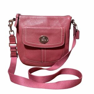 Coach Hamilton Rose Pink Pebbled Leather Crossbody Bag